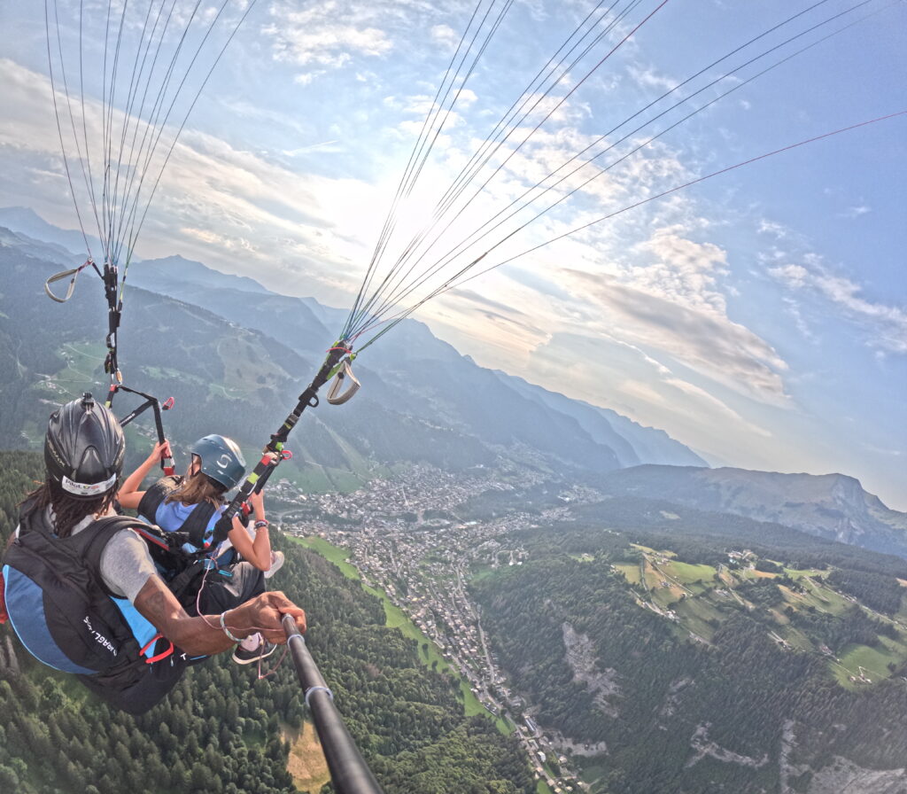 bon cadeau en parapente ski morzine avoriaz