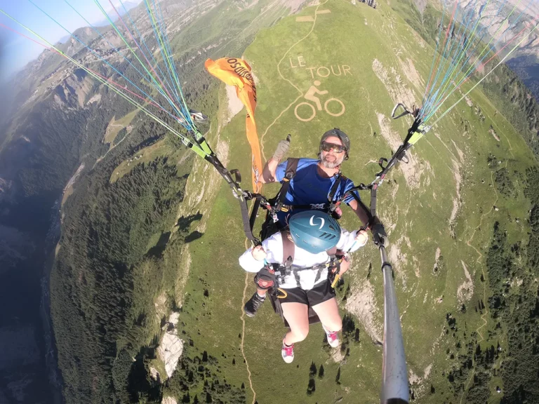 Parapente biplace Gravity airéole morzine