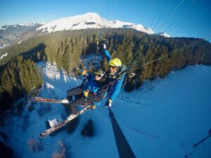 Baptême parapente hiver morzine avoriaz