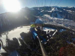 Baptême parapente hiver morzine