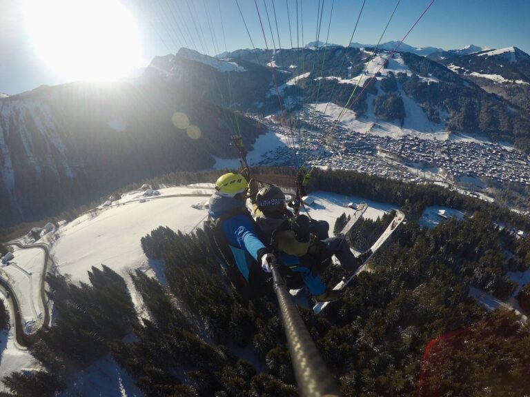 Baptême parapente hiver morzine