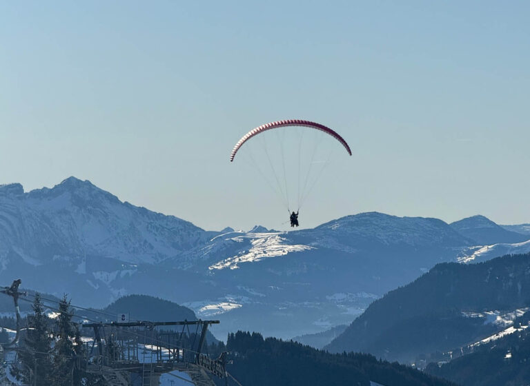 Baptême parapente hiver morzine