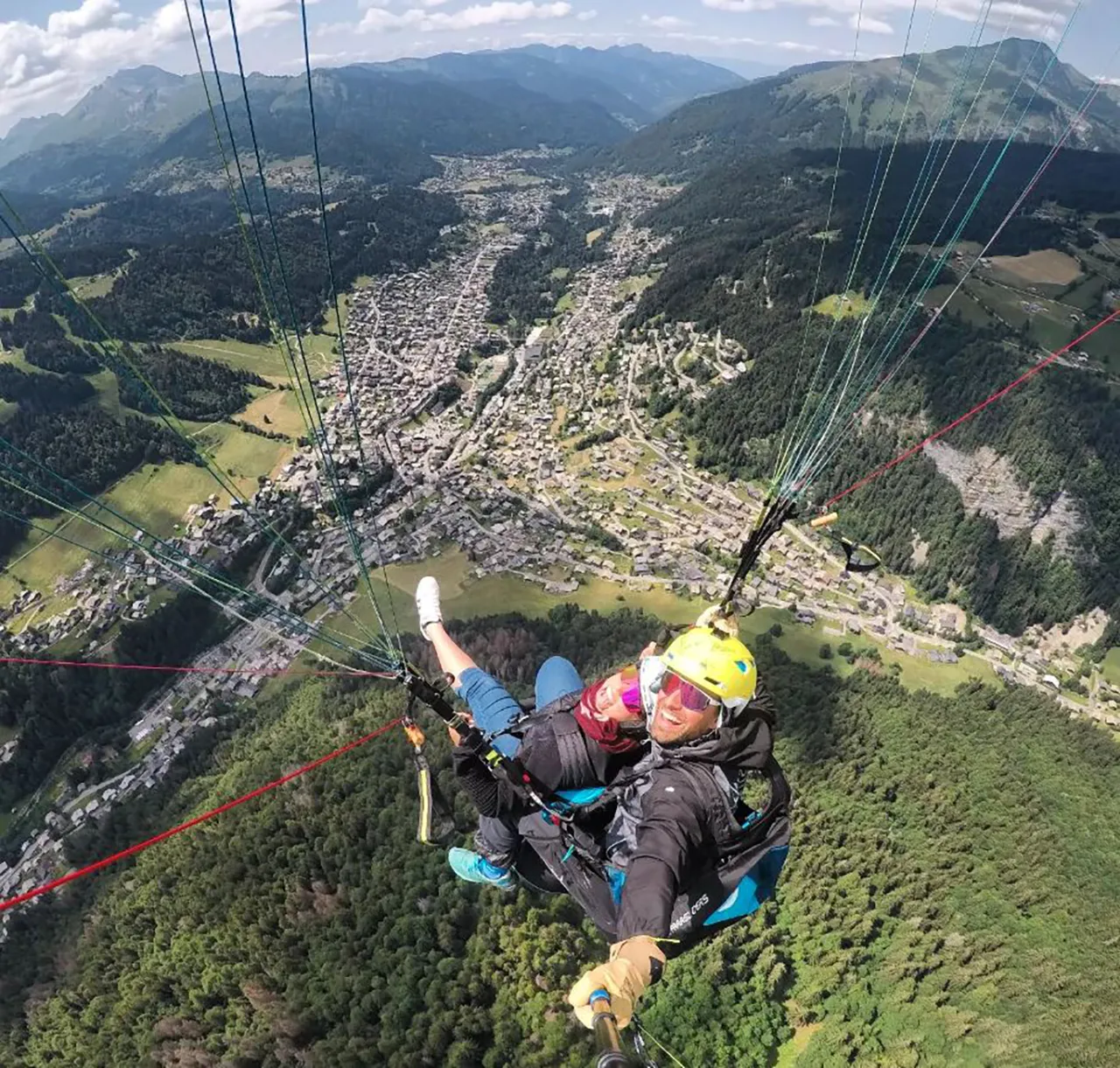 Les baptêmes de parapente à Morzine